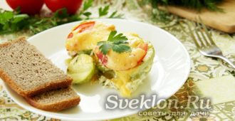 запеканка из кабачков с курицей
