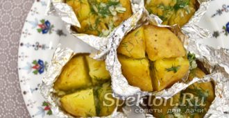 Молодой картофель в кожуре