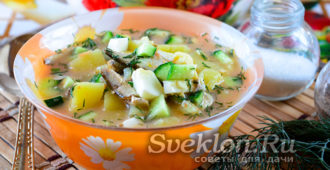 Окрошка с килькой