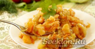 Овощное рагу с картошкой и капустой