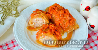 голубцы с рисом и фаршем
