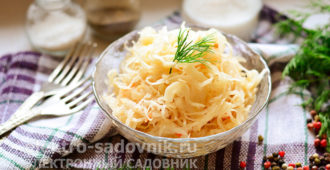 домашняя квашеная капуста