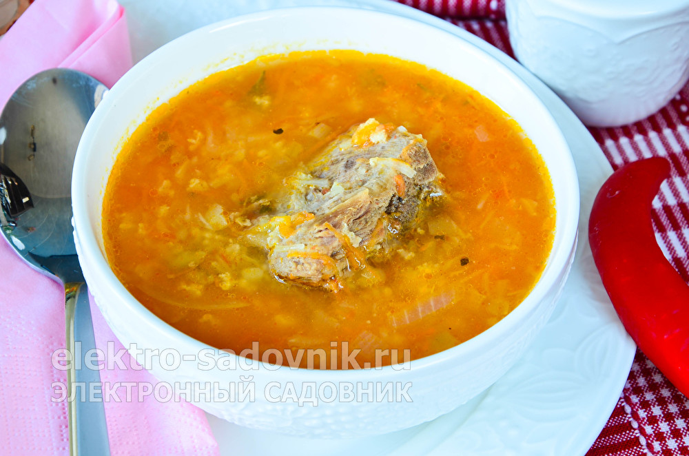 Капустняк с квашеной капустой и пшеном