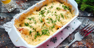 запеканка с курицей и кабачками