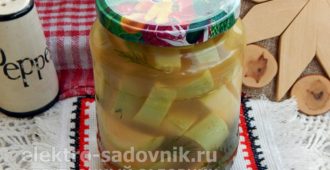 кабачки с кетчупом Чили на зиму без стерилизации