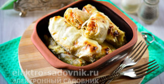 сытные голубцы из молодой капусты со сметаной