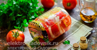 обалденные помидоры дольками на зиму с маслом и луком