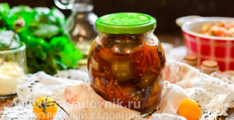 баклажаны с морковью на зиму