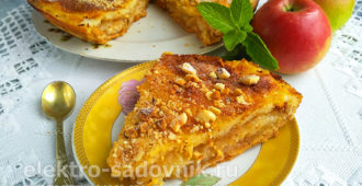 яблочный пирог с фундуком