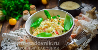 легкий и вкусный салат из крабовых палочек